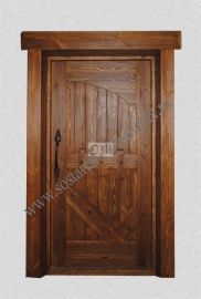 Дверь входная из сосны №3